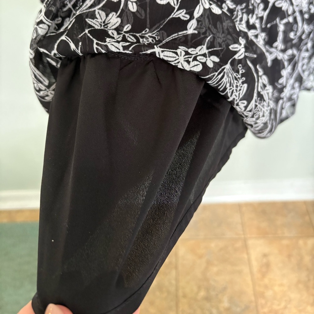 Loft Vine Drop Waist Split Neckline Button Lined … - image 7